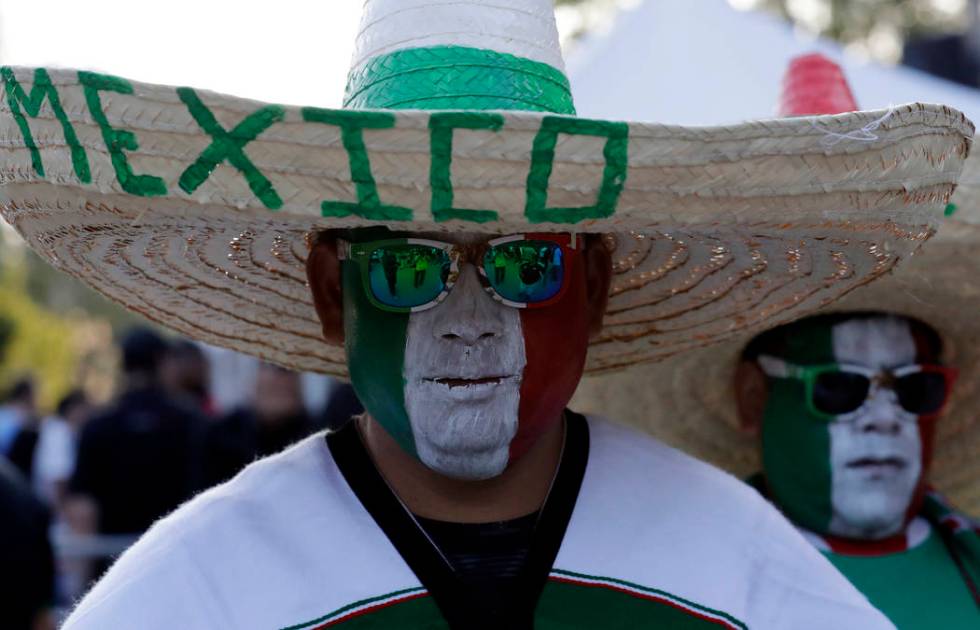 Mexico fans attend the CONCACAF Gold Cup final soccer match between United States and Mexico at ...