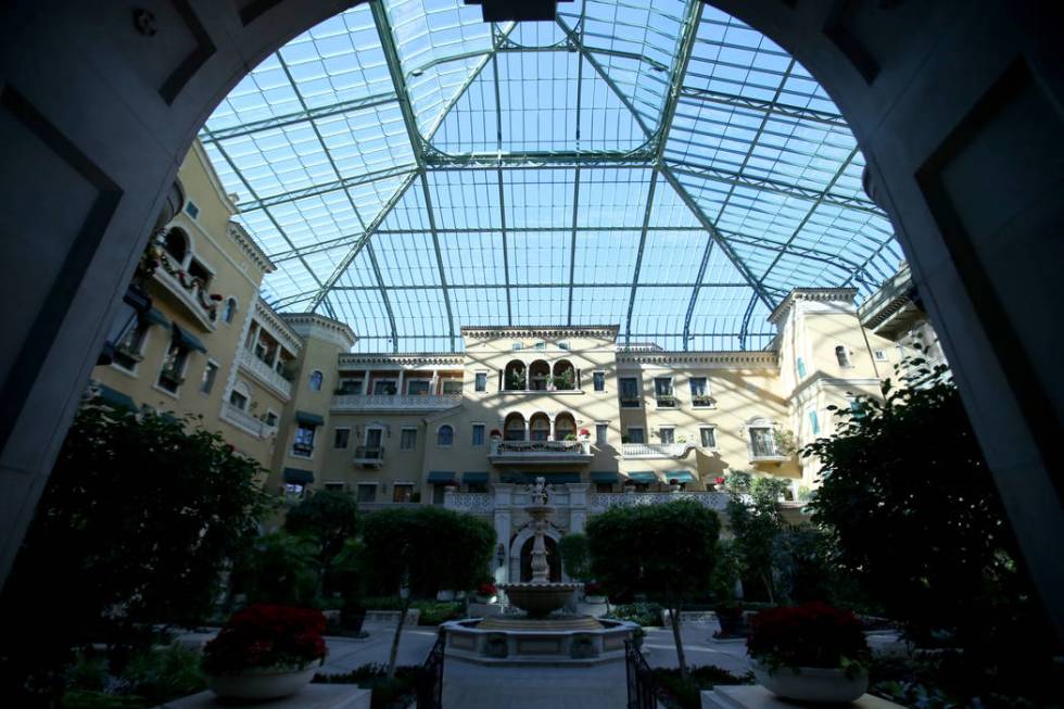 The atrium at The Mansion at MGM on the Strip in Las Vegas Tuesday, Dec. 11, 2018. K.M. Cannon ...