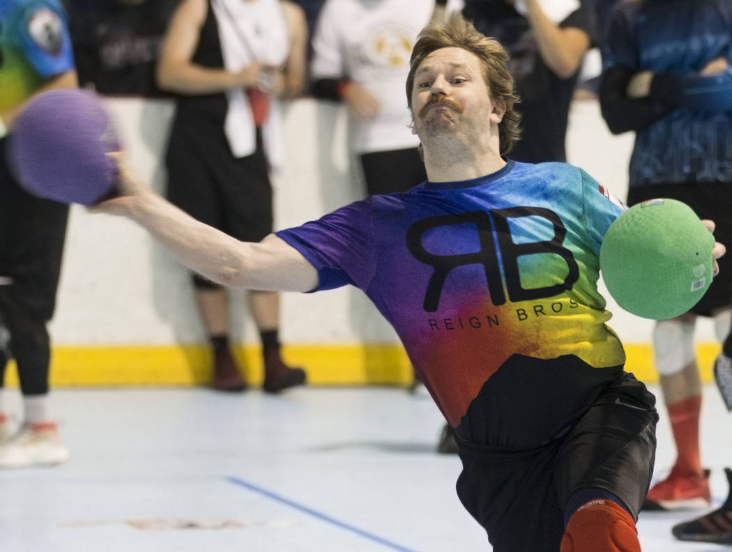 Reign Bros Allyn Thomas attacks during his match against the Heat at a two-day, five-division d ...