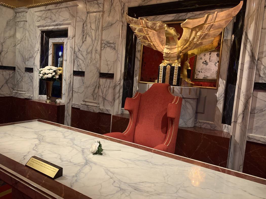 President Snow's office, is one of the displays that is part of the Hunger Games Exhibition at ...