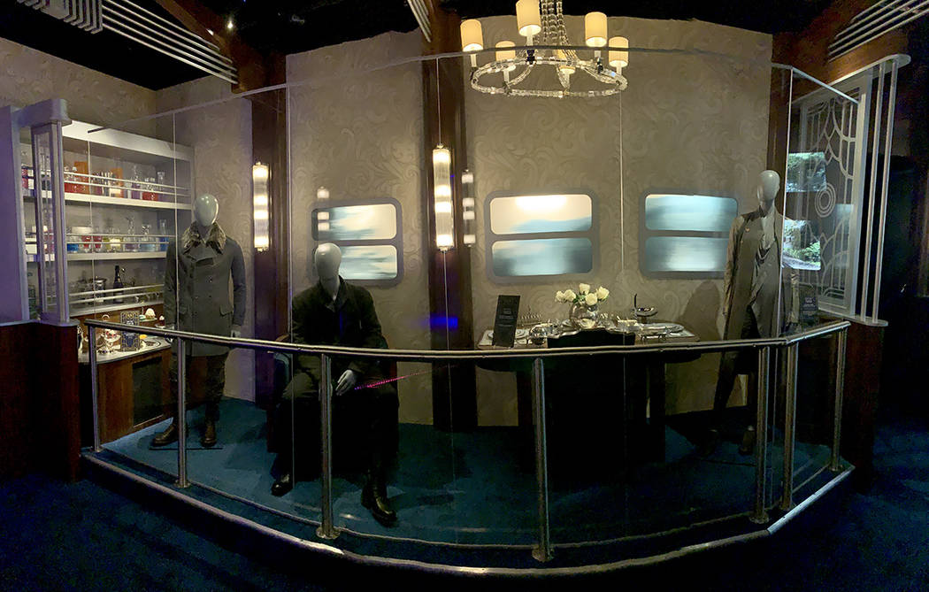 A train scene from of the Hunger Games Exhibition at the MGM Grand, on July 9, 2019. The exhibi ...