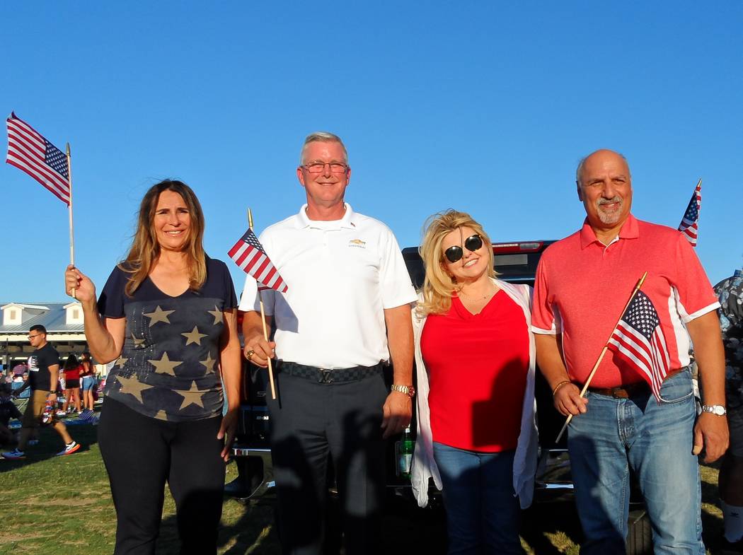 Attending the Fourth of July Celebration at Skye Canyon were Las Vegas Councilwoman Victoria Se ...