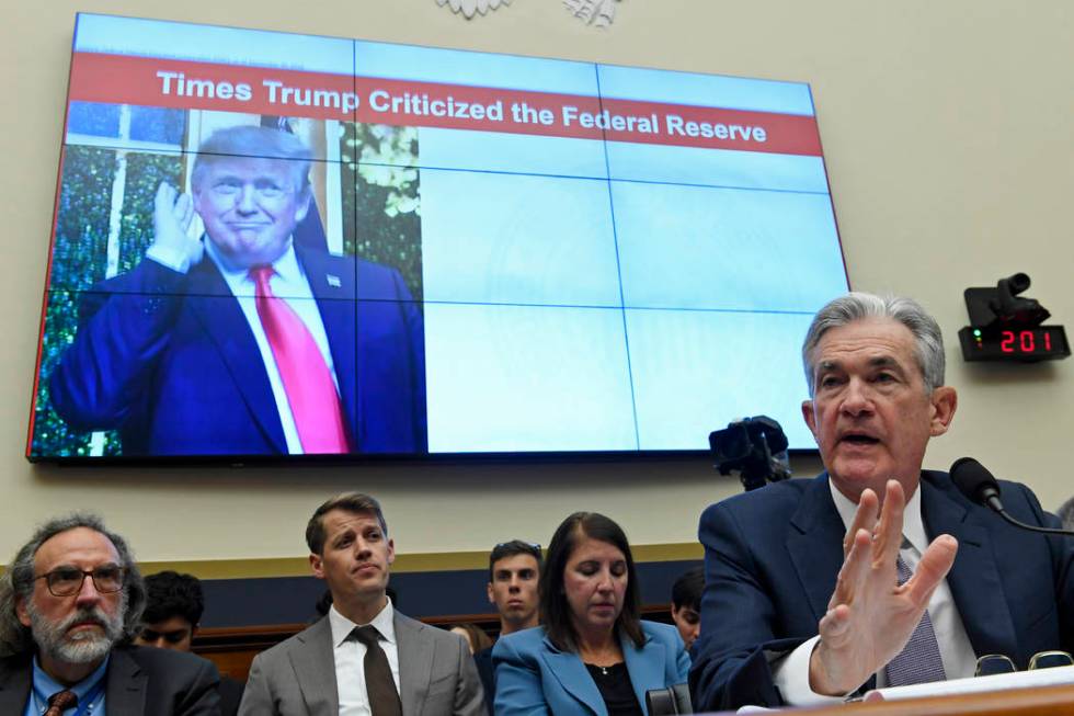 Federal Reserve Chairman Jerome Powell testifies before the House Financial Services Committee ...