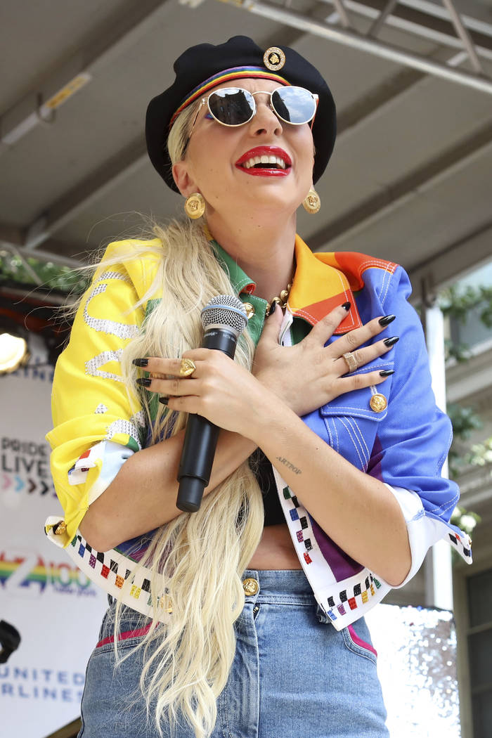 Lady Gaga participates in the second annual Stonewall Day honoring the 50th anniversary of the ...