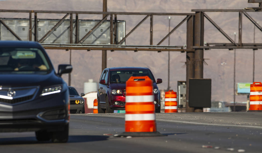 Spaghetti Bowl freeway ramp closures are scheduled for Wednesday night for painting and lane st ...