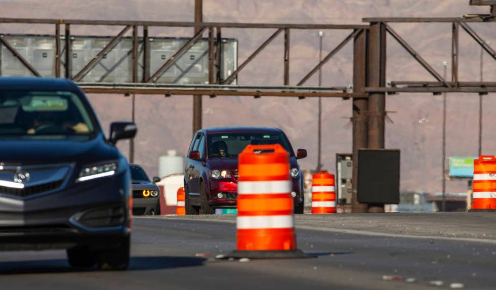 Spaghetti Bowl freeway ramp closures are scheduled for Wednesday night for painting and lane st ...