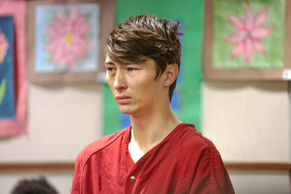 Noah Hadley, 18, during his preliminary hearing at Henderson Justice Court on July 2, 2019 in H ...