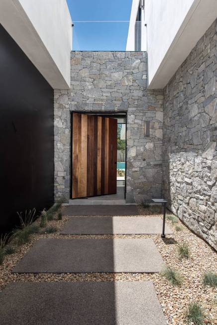 The entrance to one of the model homes at Jewel Homes. (Jewel Homes)