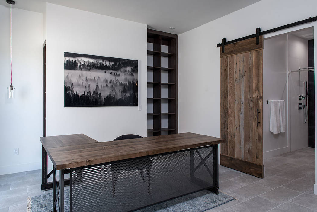 An office is adjacent to the master bath. (Jewel Homes)