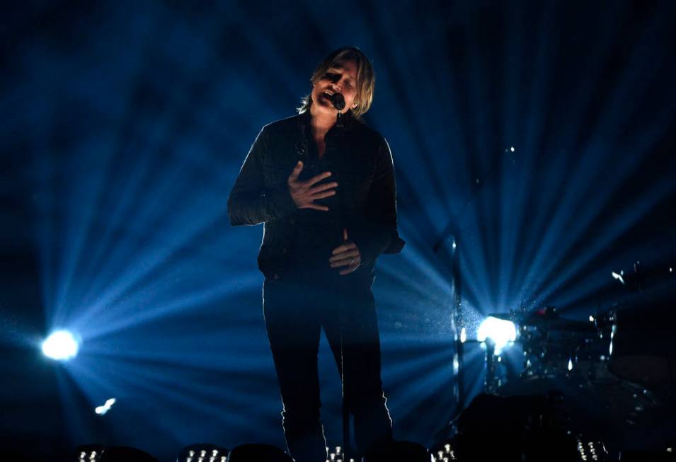 Keith Urban performs "Burden" at the 54th annual Academy of Country Music Awards at t ...