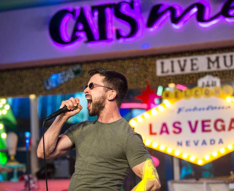 Sean Kavanaugh performs Stevie Wonder's "Superstition" at Cat's Meow karaoke club on ...