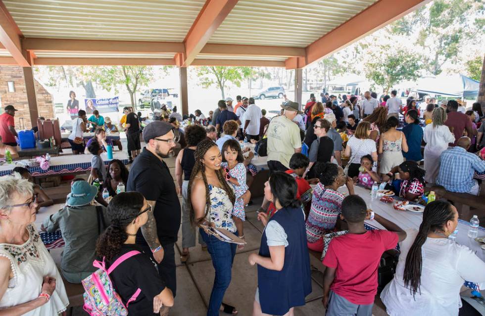 Hundreds of people showed up for the 5th Annual Community BBQ on Saturday, July 13, 2019, at Cr ...