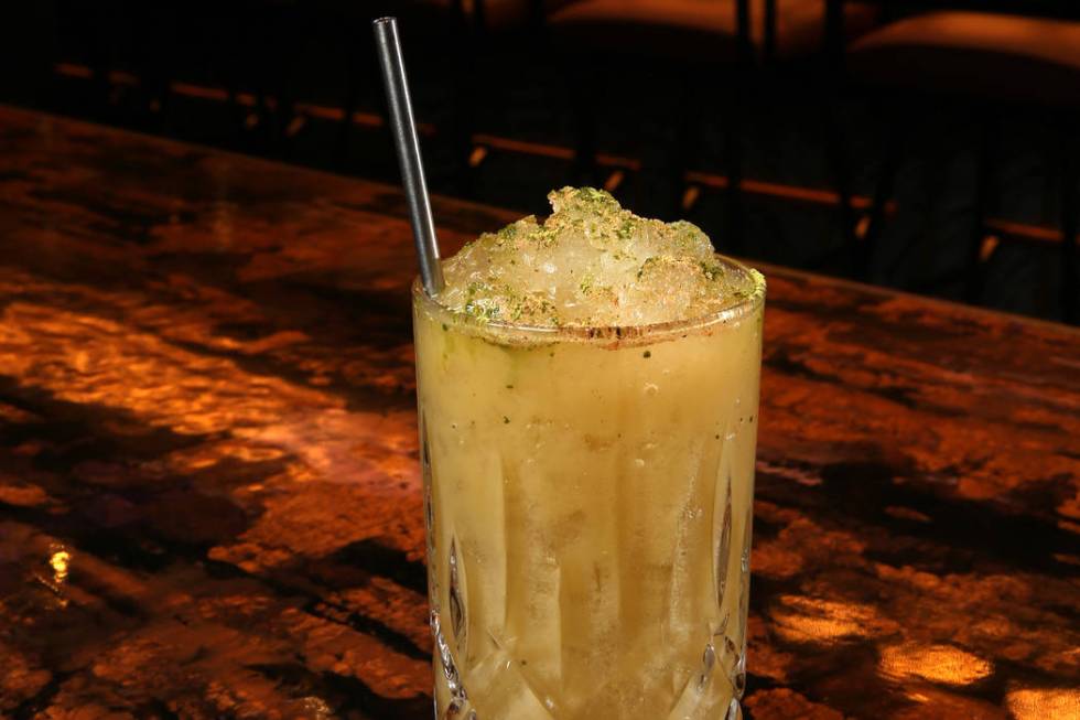 The Letters From Lee cocktail at Mott 32 at Palazzo in Las Vegas Thursday, July 11, 2019. (K.M. ...