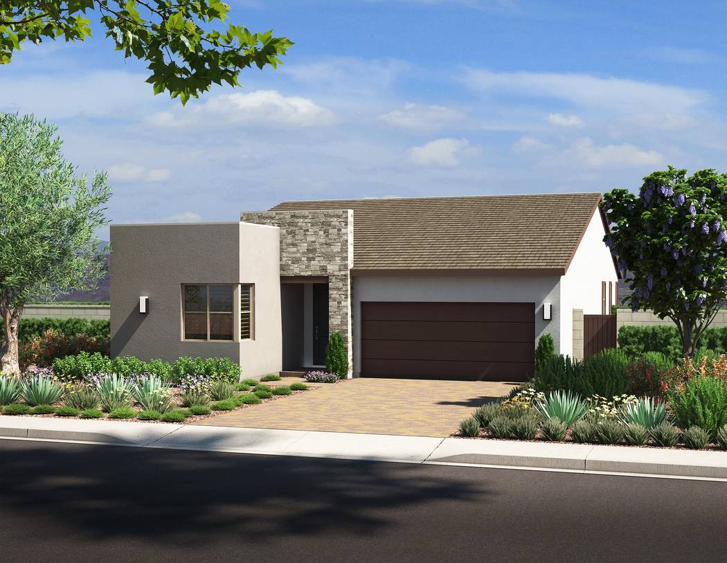 Pardee Homes’ Larimar neighborhood in The Villages at Tule Springs in North Las Vegas has a n ...