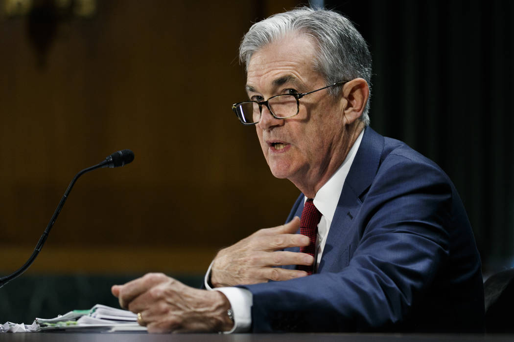 Federal Reserve Chair Jerome Powell presents the monetary policy report to the Senate Banking C ...