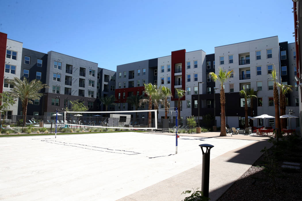 The Courtyard at The Degree, a recently-opened 226-unit on-campus student housing community at ...