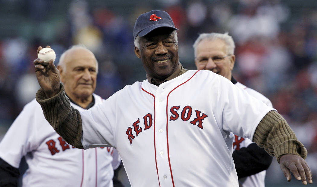 FILE - In this April 19, 2009, file photo, Boston Red Sox great Elijah "Pumpsie" Gree ...
