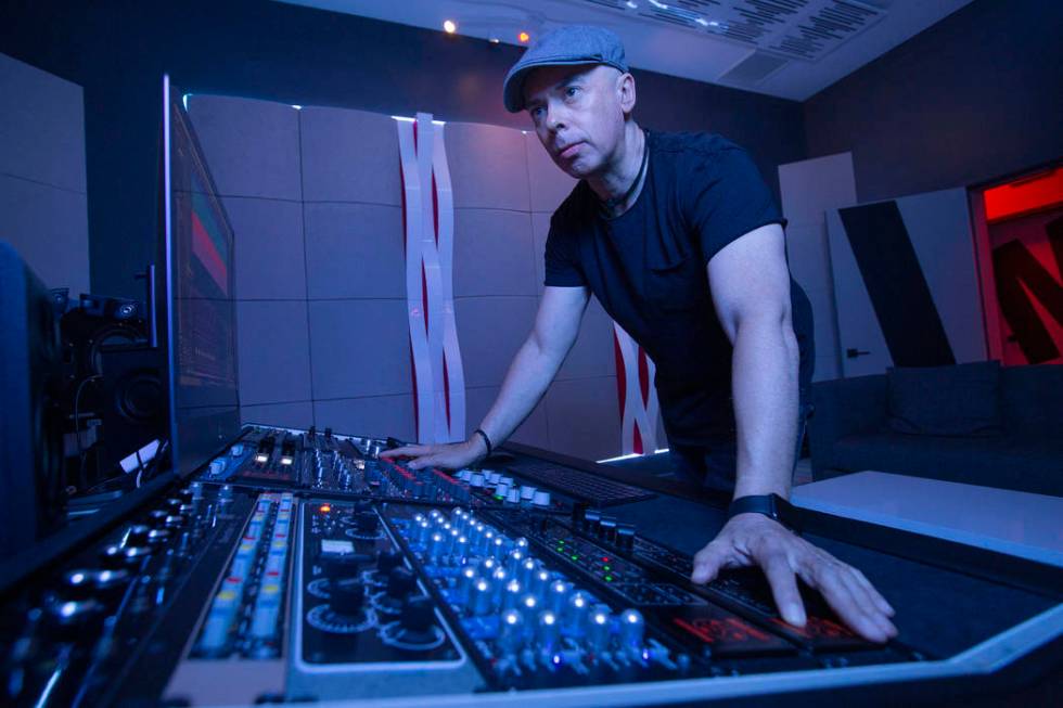 Mixing and Mastering Engineer Luca Pretolesi takes a portrait in his studio on July 17, 2019 in ...