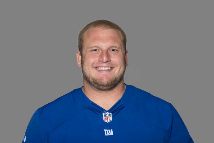 This 2012, file photo, shows Mitch Petrus of the New York Giants NFL football team. Officials s ...