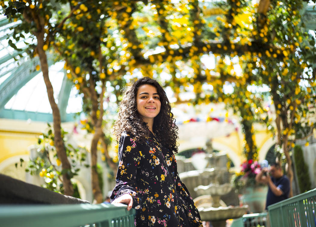 Salomee Levy poses for a portrait at the Bellagio in Las Vegas on Friday, July 19, 2019. (Chase ...