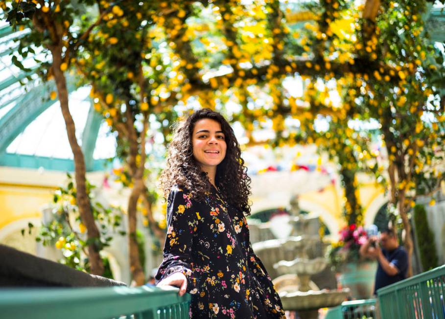 Salomee Levy poses for a portrait at the Bellagio in Las Vegas on Friday, July 19, 2019. (Chase ...