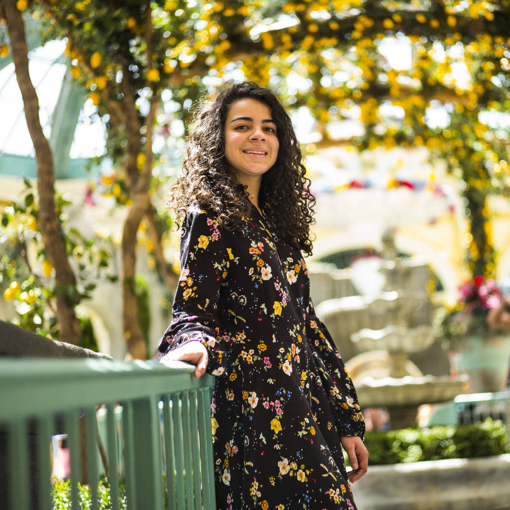 Salomee Levy poses for a portrait at the Bellagio in Las Vegas on Friday, July 19, 2019. (Chase ...