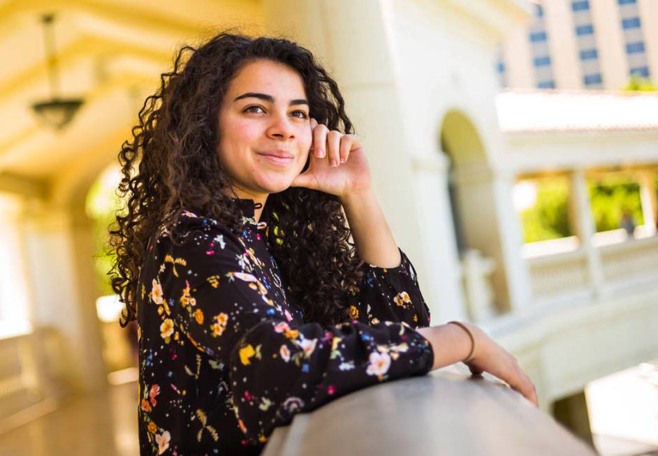 Salomee Levy poses for a portrait outside of the Bellagio in Las Vegas on Friday, July 19, 2019 ...