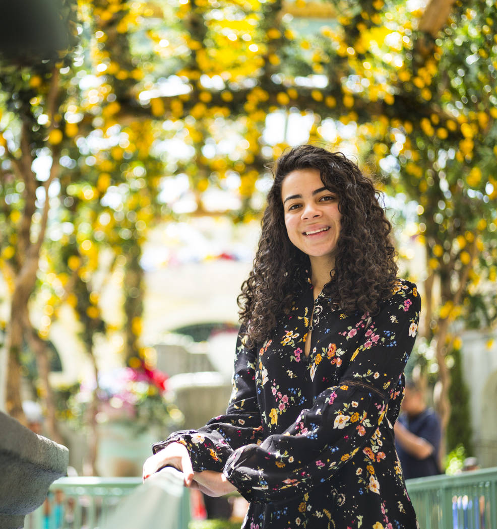 Salomee Levy poses for a portrait at the Bellagio in Las Vegas on Friday, July 19, 2019. (Chase ...