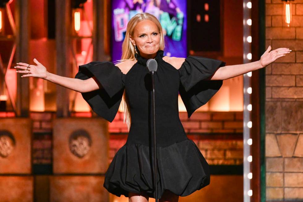 Kristin Chenoweth speaks at the 73rd annual Tony Awards at Radio City Music Hall on Sunday, Jun ...