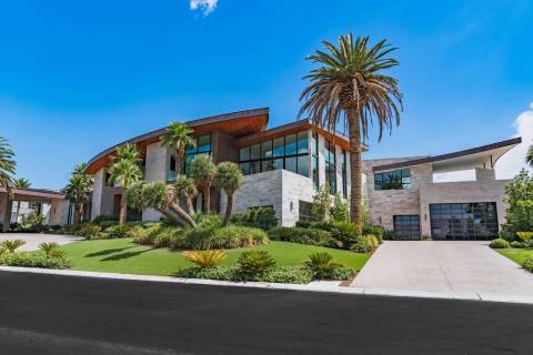 Developer Jim Rhodes sold his Las Vegas megamansion at 5212 Spanish Heights Drive for $16 milli ...