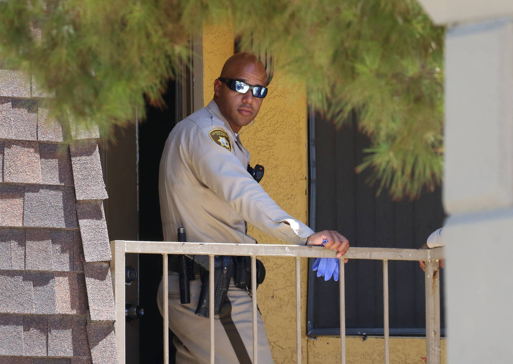 Las Vegas police are investigating a womanճ death following a domestic disturbance at Sie ...