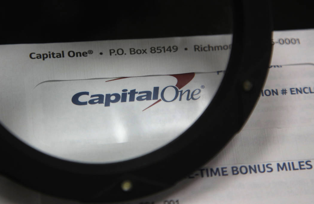 A July 22, 2019, photo shows Capital One mail in North Andover, Mass. A security breach at Capi ...