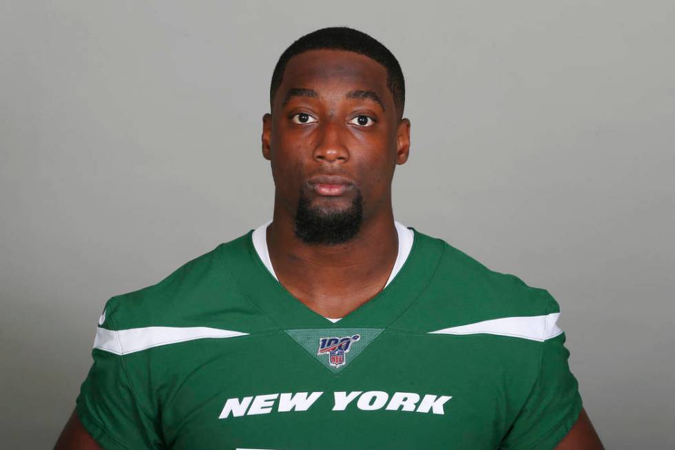 This is a 2019 photo of Calvin Anderson of the New York Jets NFL football team. This image refl ...