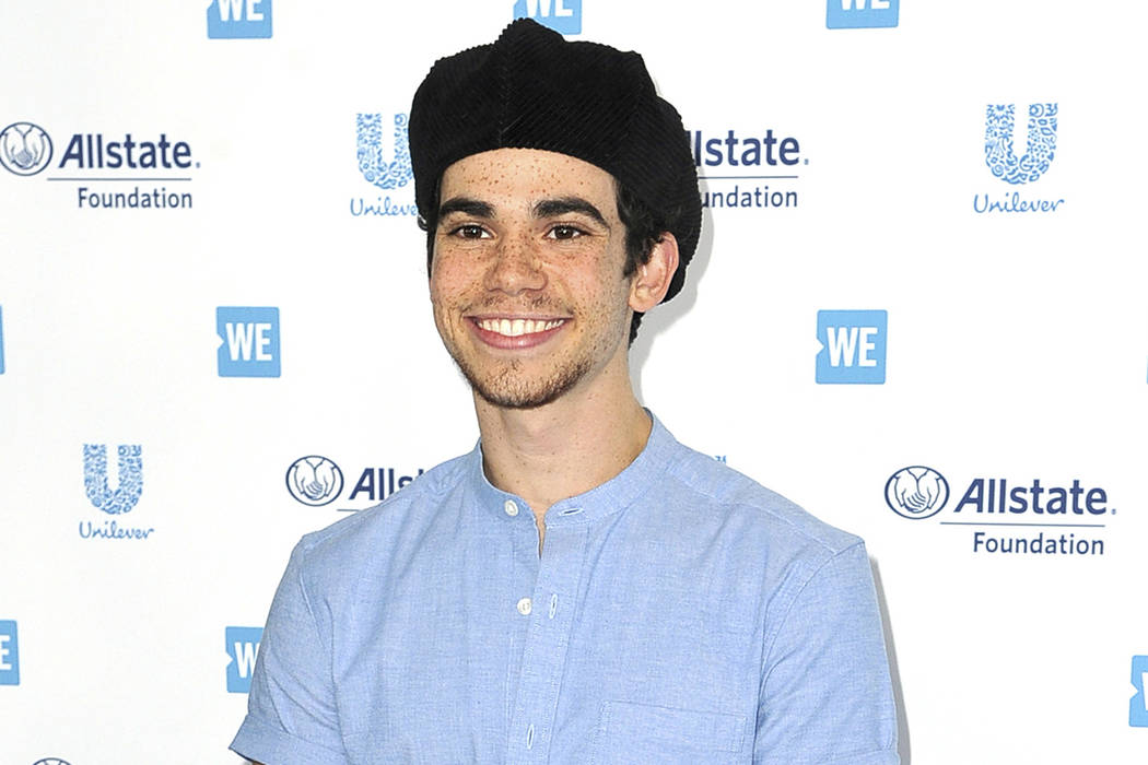 FILE - This April 25, 2019 file photo shows actor Cameron Boyce at WE Day California in Inglewo ...