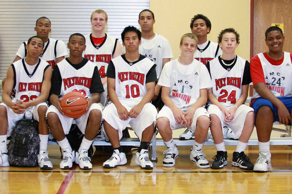 Amir Garrett, second row, far left, is shown in a 2008 photo when he played for the YMCA's Poly ...