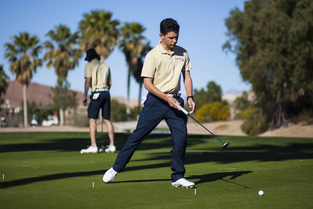 Foothill sophomore Noah MacFawn follows the ball while going through drills during practice ...