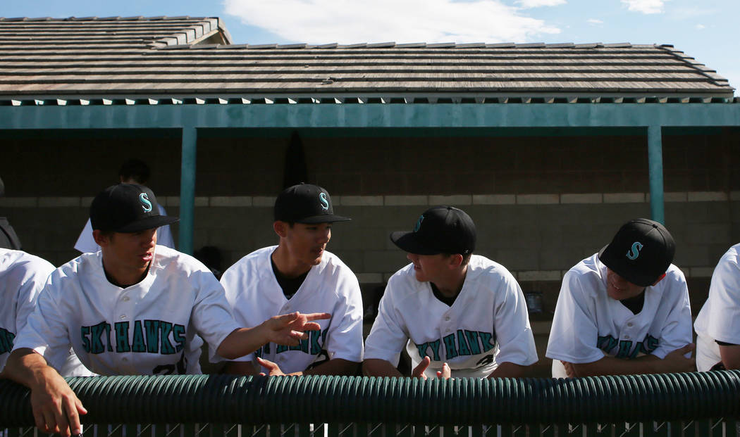 Silverado baseball team prepares for a game against Rancho at Silverado High School on Tuesd ...