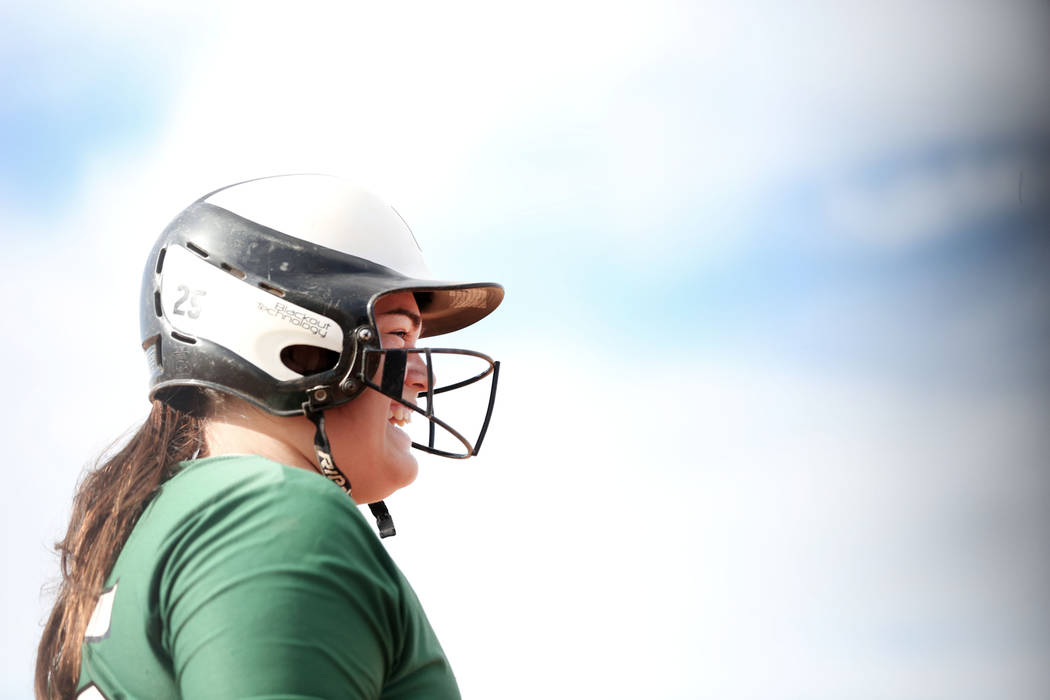 Palo Verde’s Grace Chavez (25) prepares to bat during a game against Arbor View at Arb ...