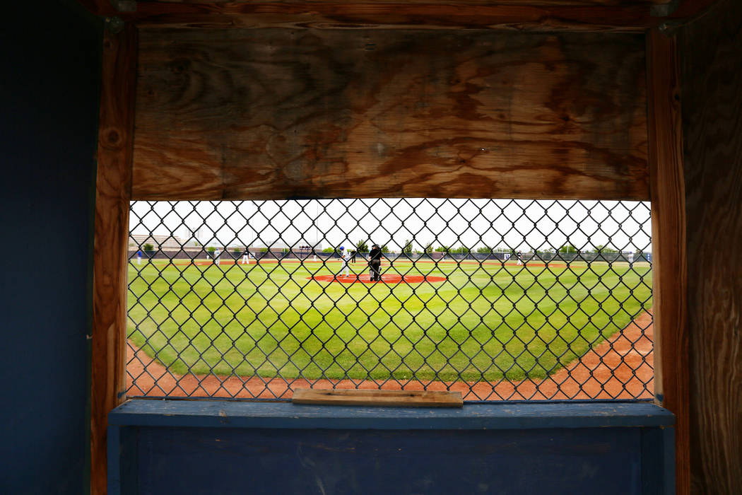 Sierra Vista High School plays Spring Valley at Spring Valley High School in Las Vegas, Mond ...