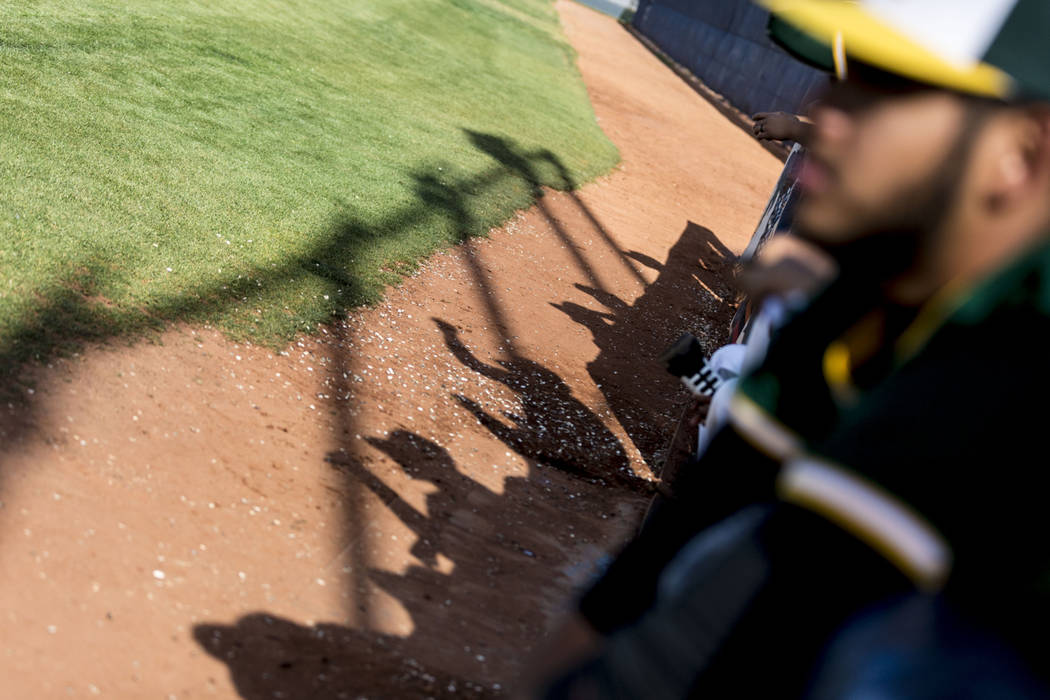 Rancho cheers on their team during a game against San Pedro High School (Calif.) at Shadow R ...