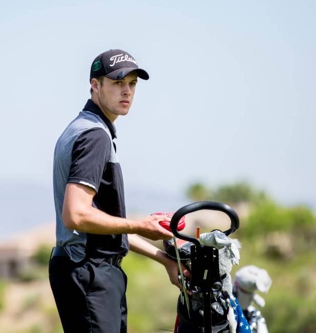 Palo Verde’s Jack Trent on the 16th hole during the Sunset Region boys golf tournament ...