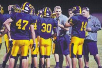 Steve Andrascik/Boulder City Review Boulder City head football coach, Alex Kazel talks ...