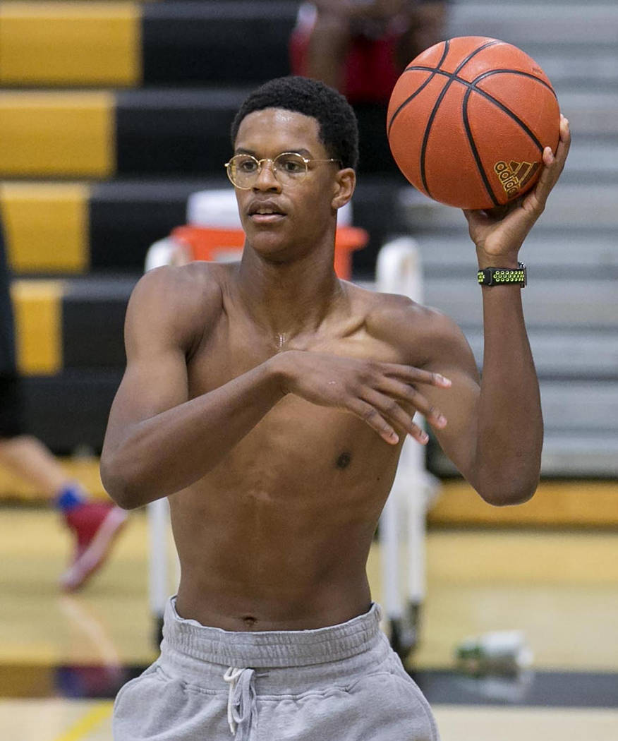 Cal Supreme player Shareef O’Neal, son of Shaquille O’Neal, practices at Ed W. C ...