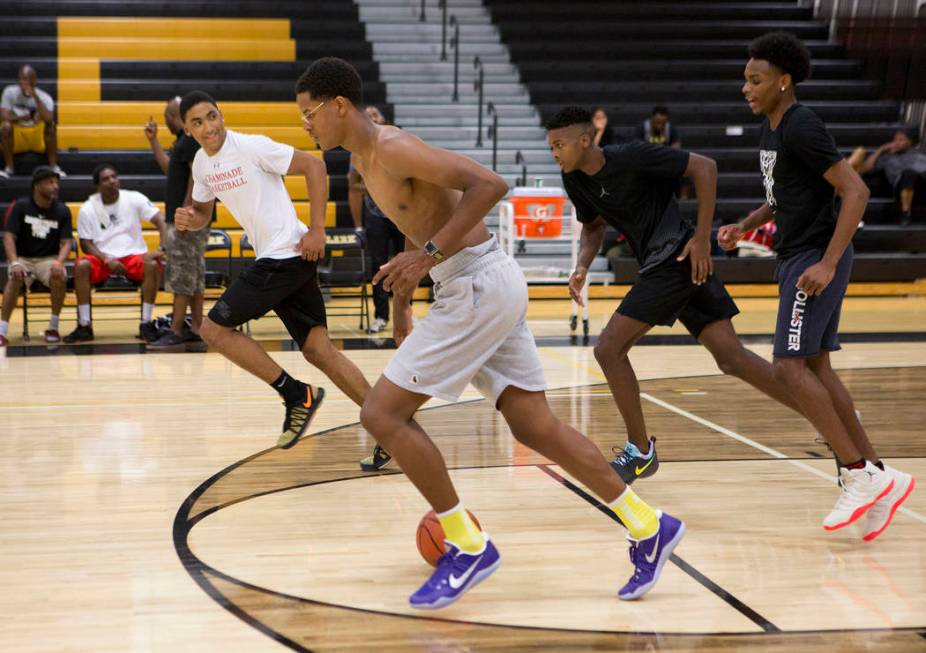 Cal Supreme player Shareef O’Neal, son of Shaquille O’Neal, practices at Ed W. C ...