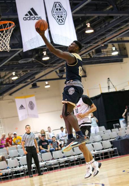 SC Supreme forward Zion Williamson (12) scores a point against Play Hard Play Smart during a ...