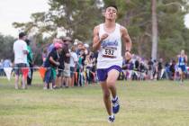 Omar Aguilar-Espinoza finished second in the 2016 Sunrise Region meet. Loren Townsley/Las Ve ...