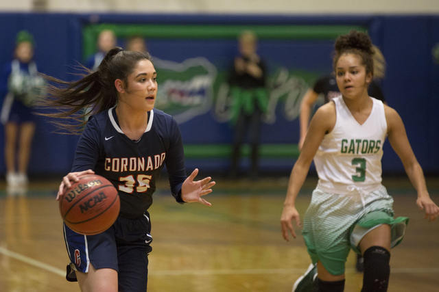 Haley Tyrell (left) is one of four returning starters for the Cougars. (Bridget Bennett/Las ...