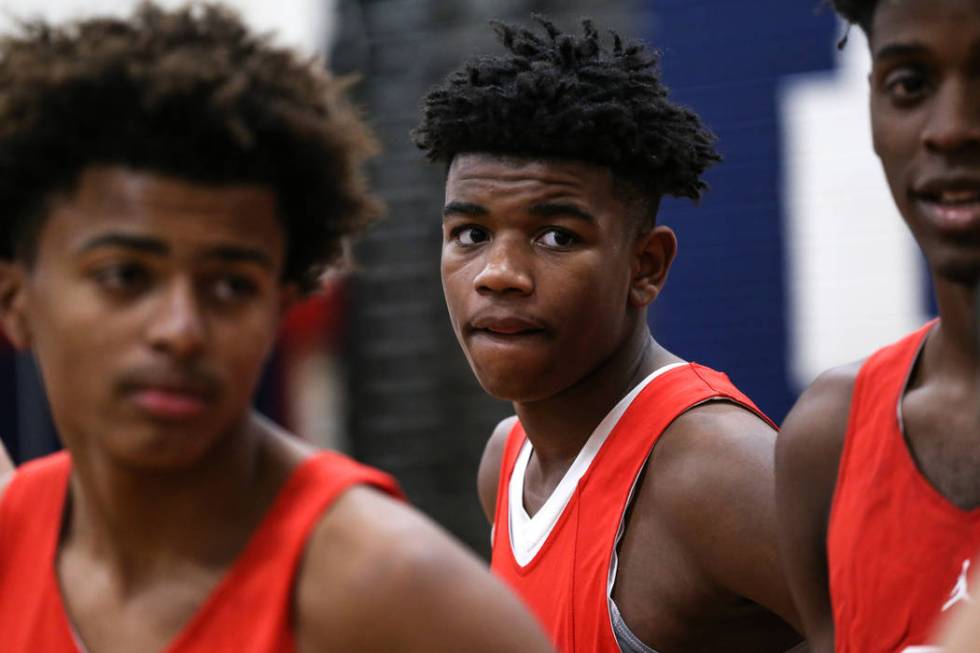 Coronado freshman Jaden Hardy during a basketball practice at Coronado High School in Hender ...