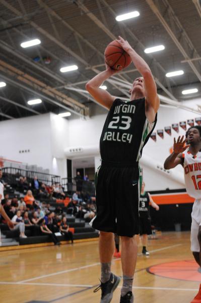 Virgin Valley’s Dee Bowler (23) takes an open shot  against Chaparral on Monday. ...