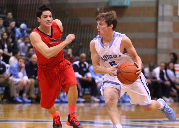 Foothill’s Matt Rapp (5) drives against Las Vegas’ Roberto Zavala (5) on Tuesday ...